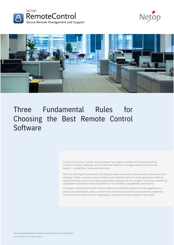 3 Fundamental Rules for Choosing Remote Access Cover
