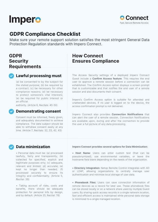 GDPR Checklist Cover gdpr compliance checklist
